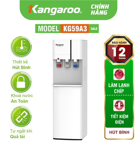 Cây nước nóng lạnh Kangaroo KG59A3 - Cây hút bình