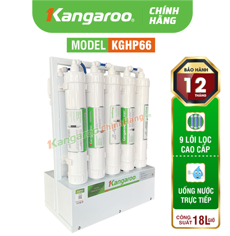 Máy lọc nước Kangaroo KGHP66 - Tạo Kiềm Hydrogen - Mẫu 2024