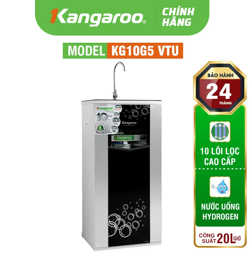 Máy lọc nước Kangaroo Hydrogen KG10G5VTU - Xử lý cặn