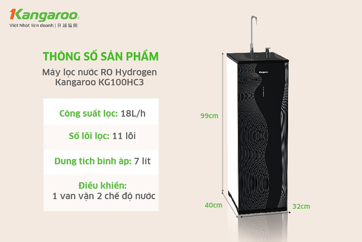 Máy lọc nước Kangaroo KG100HC3