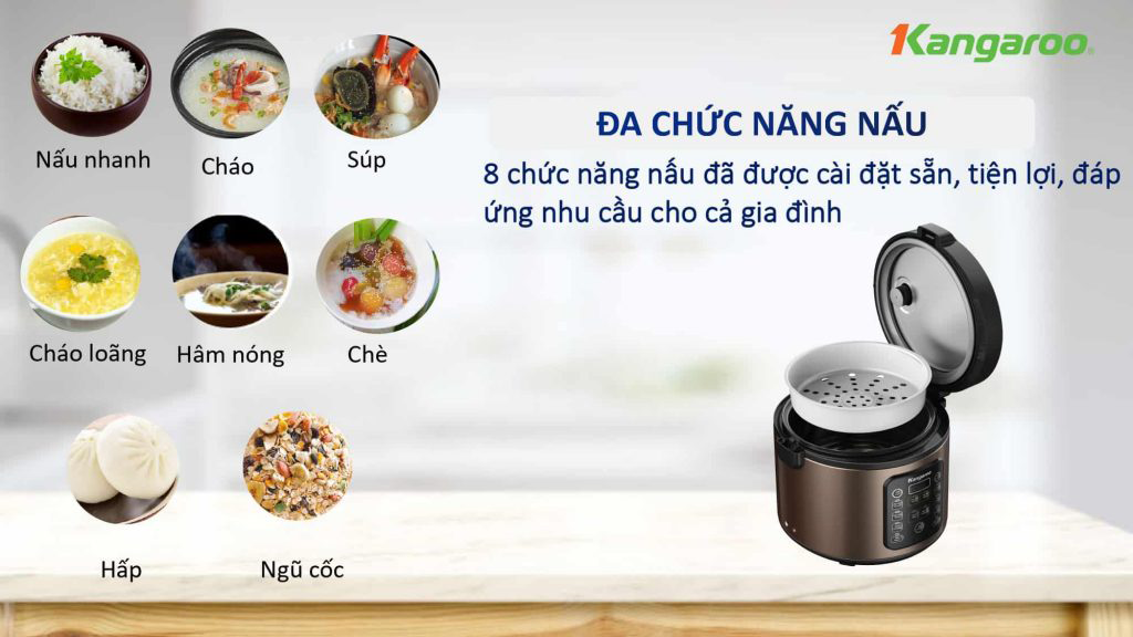 Nồi cơm điện tử Kangaroo KG18DR6