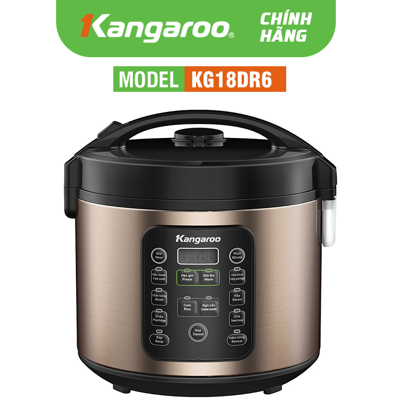 Nồi cơm điện tử Kangaroo KG18DR6