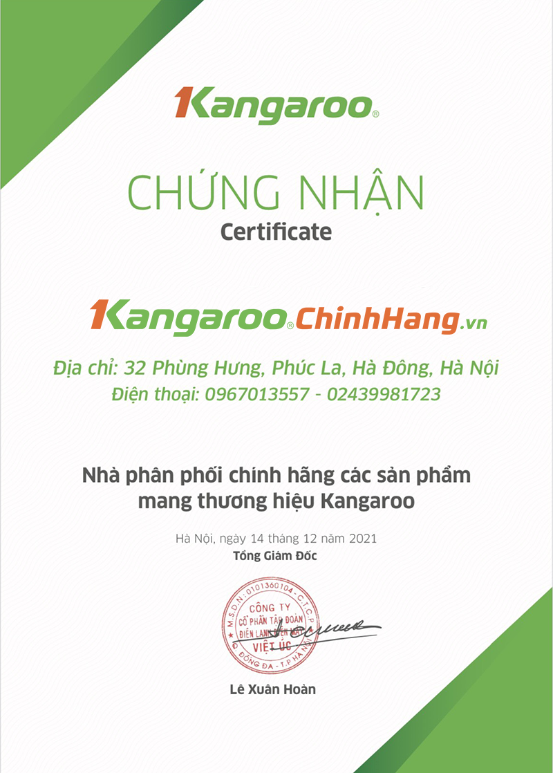 chứng nhận đại lý