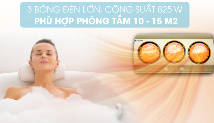 Đèn sưởi nhà tắm Kangaroo KG3BH01