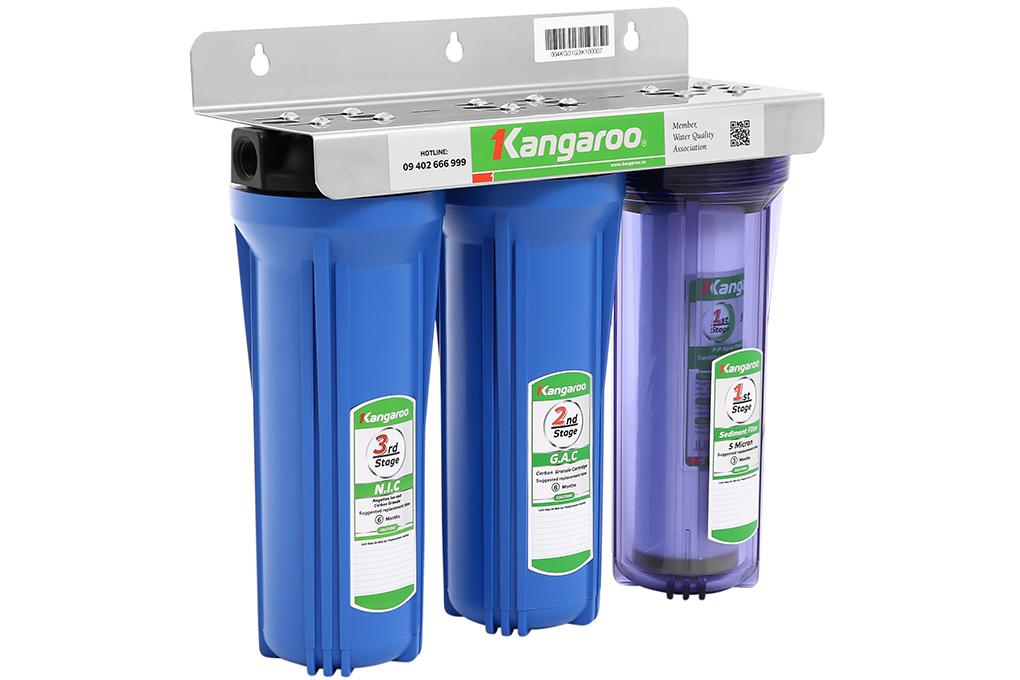 Máy lọc nước nấu ăn Kangaroo KG01G3 - 3 Lõi Chuẩn Nước Sinh Hoạt