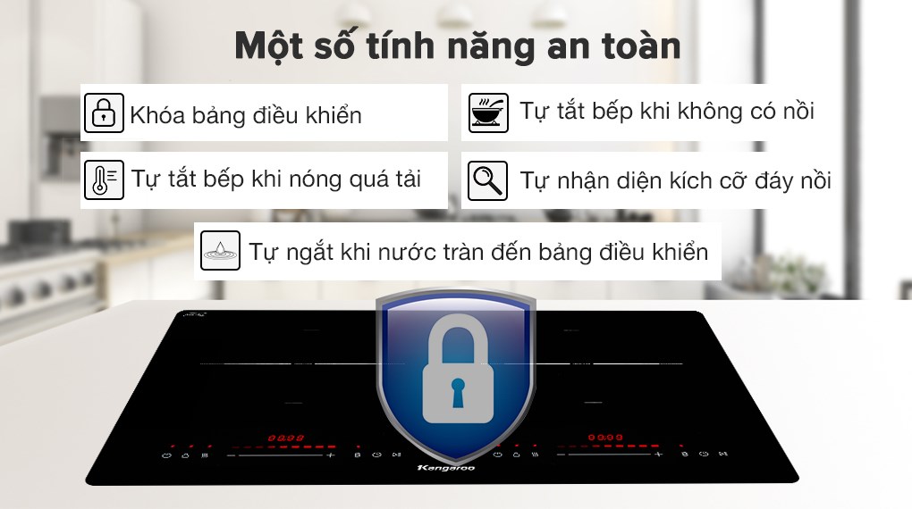Bếp từ đôi lắp âm Kangaroo KGIC44D1C