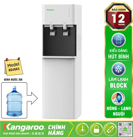 Cây nước nóng lạnh Kangaroo KG49A3 - Hút Bình New 2023