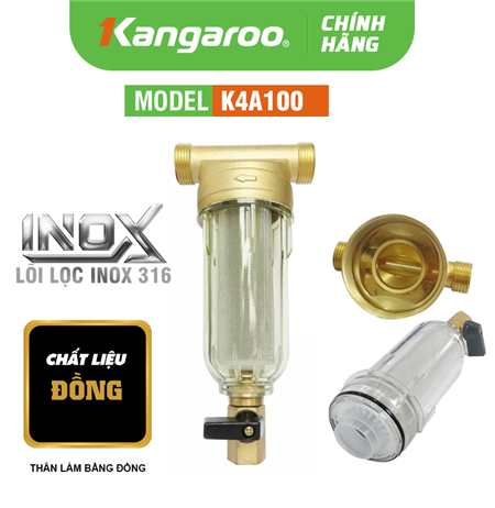 Bộ lọc thô đầu nguồn cho gia đình K4A100 -  Mẫu Mới 2023