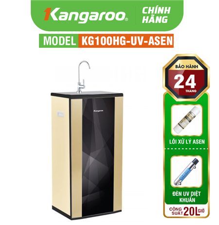 Máy lọc nước Kangaroo Hydrogen KG100HG Tích hợp lõi Asen và Đèn UV