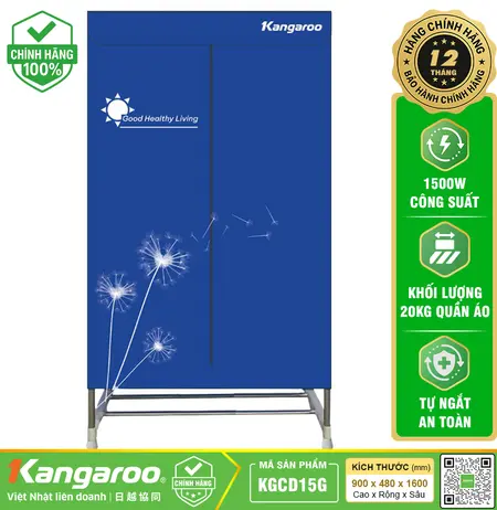 Máy sấy quần áo Kangaroo KGCD15G - Mới 2026