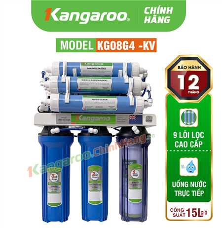 Máy lọc nước Kangaroo KG08G4 Không Vỏ 9 Lõi Lọc