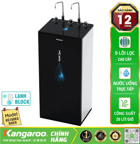 Máy lọc nước Kangaroo Hydrogen nóng lạnh KG100ESGHC9