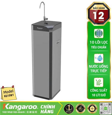 Máy lọc nước Kangaroo Waterfall KG10W1 - 10 Lõi Mẫu 2025