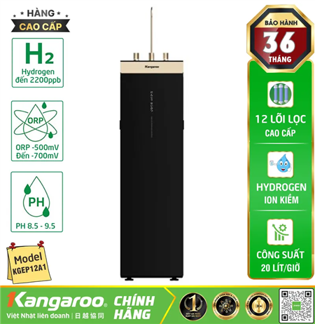 Máy lọc nước Kangaroo Hydrogen ion kiềm KGEP12A1 - Mới 2025