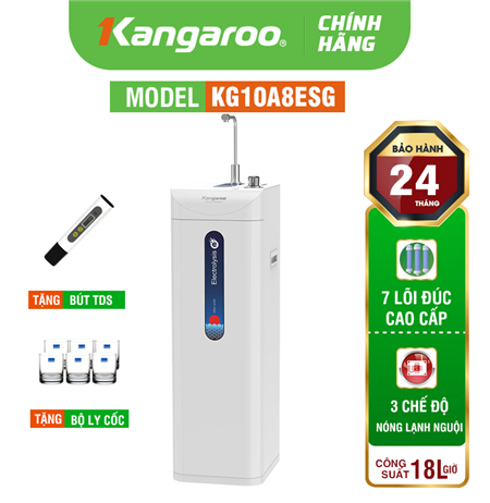 Máy lọc nước Kangaroo Hydrogen ion kiềm KG10A8ESG