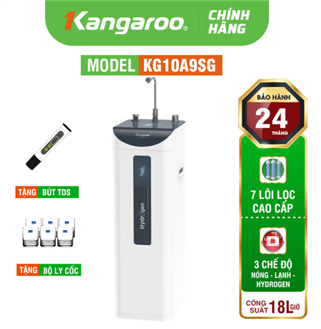 Máy lọc nước Kangaroo Hydrogen Slim nóng lạnh KG10A9SG