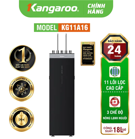 Máy lọc nước Kangaroo Hydrogen nóng lạnh KG11A16 - Mẫu 2024