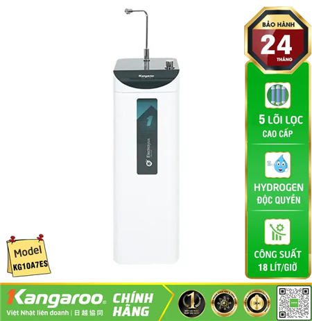 Máy lọc nước RO nóng lạnh ion kiềm Kangaroo KG10A7ES