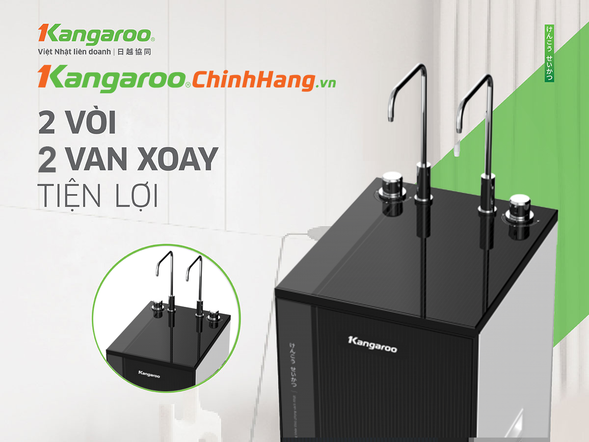 Máy lọc nước 2 vòi 4 chức năng KG10A88