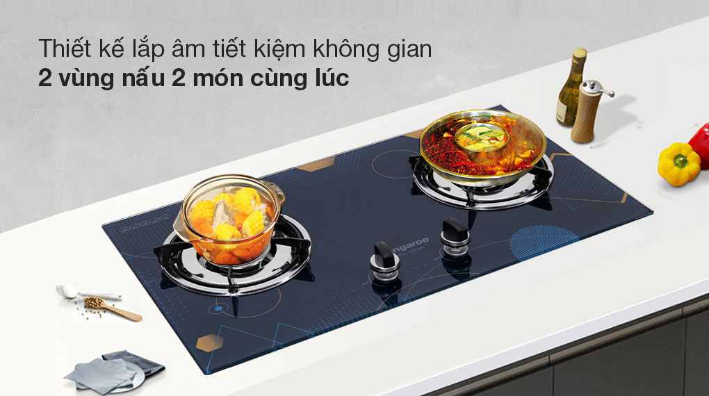Bếp Gas Âm Kangaroo KG536B