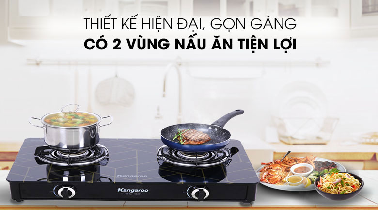 Bếp Gas đôi Kangaroo KG526M