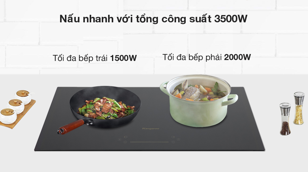 Bếp từ đôi Thái lan Kangaroo KG851i