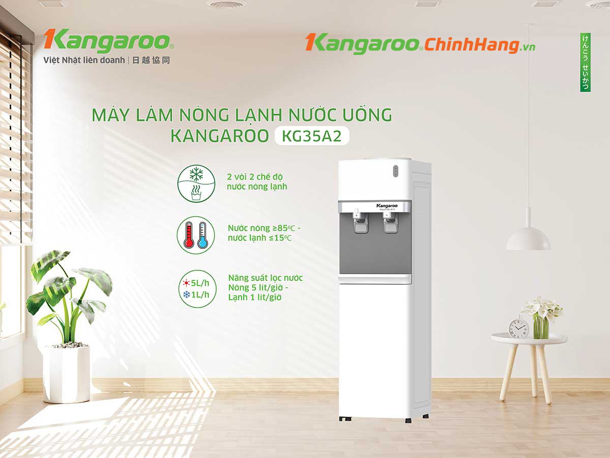 Cây nước nóng lạnh Kangaroo KG35A2