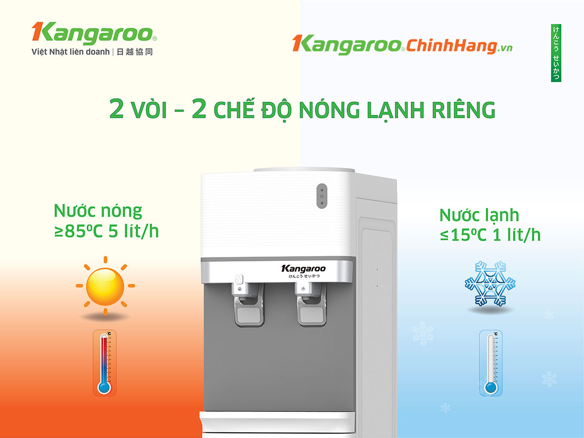 Cây nước nóng lạnh Kangaroo KG35A2