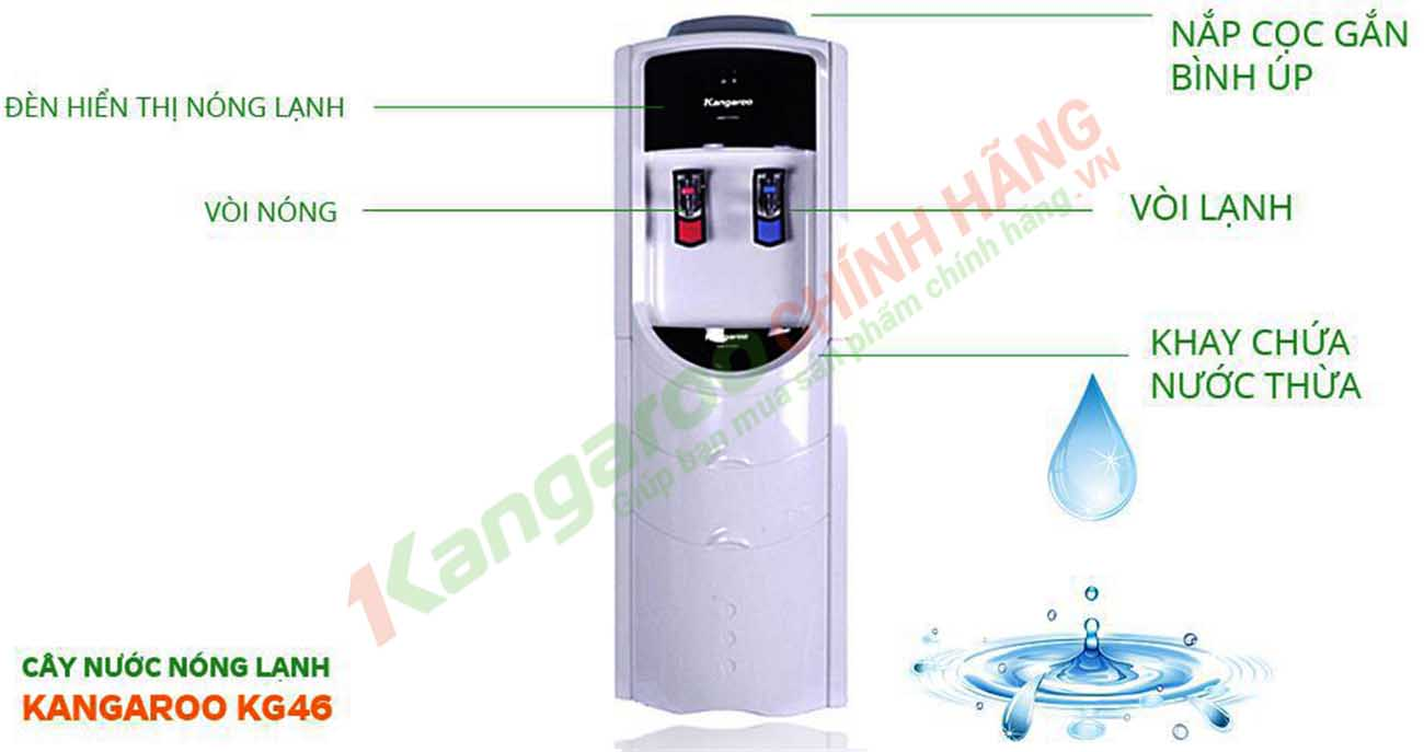 Cây nước nóng lạnh Kangaroo KG46 Cây nước nóng lạnh Kangaroo KG46