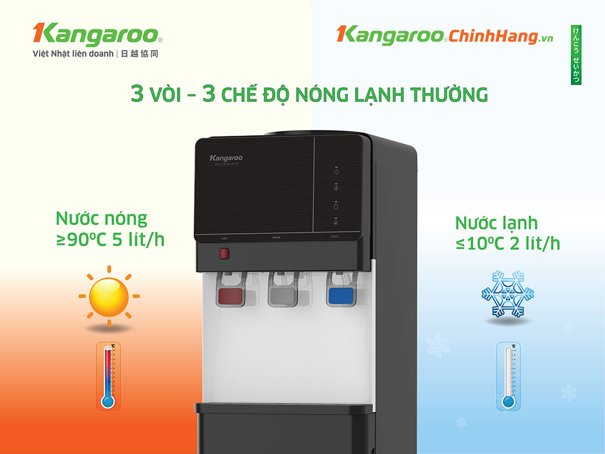 Cây nước nóng lạnh Kangaroo KG64A3