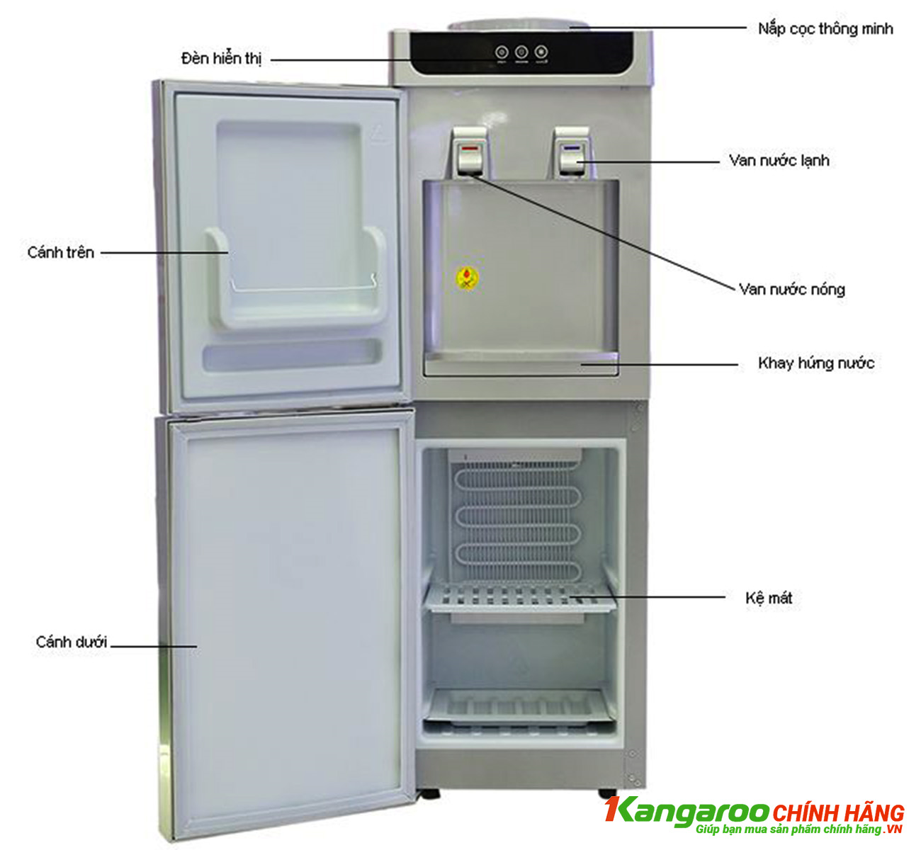 Cây nước nóng lạnh Kangaroo K3340 Cây nước nóng lạnh Kangaroo K3340