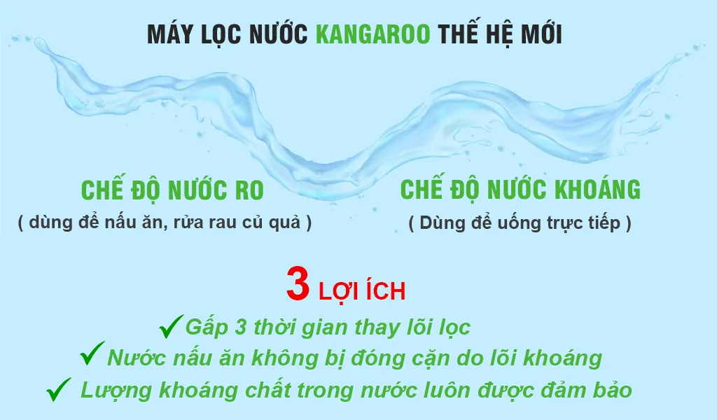 Lợi ích của máy lọc nước 2 chế độ nấu ăn