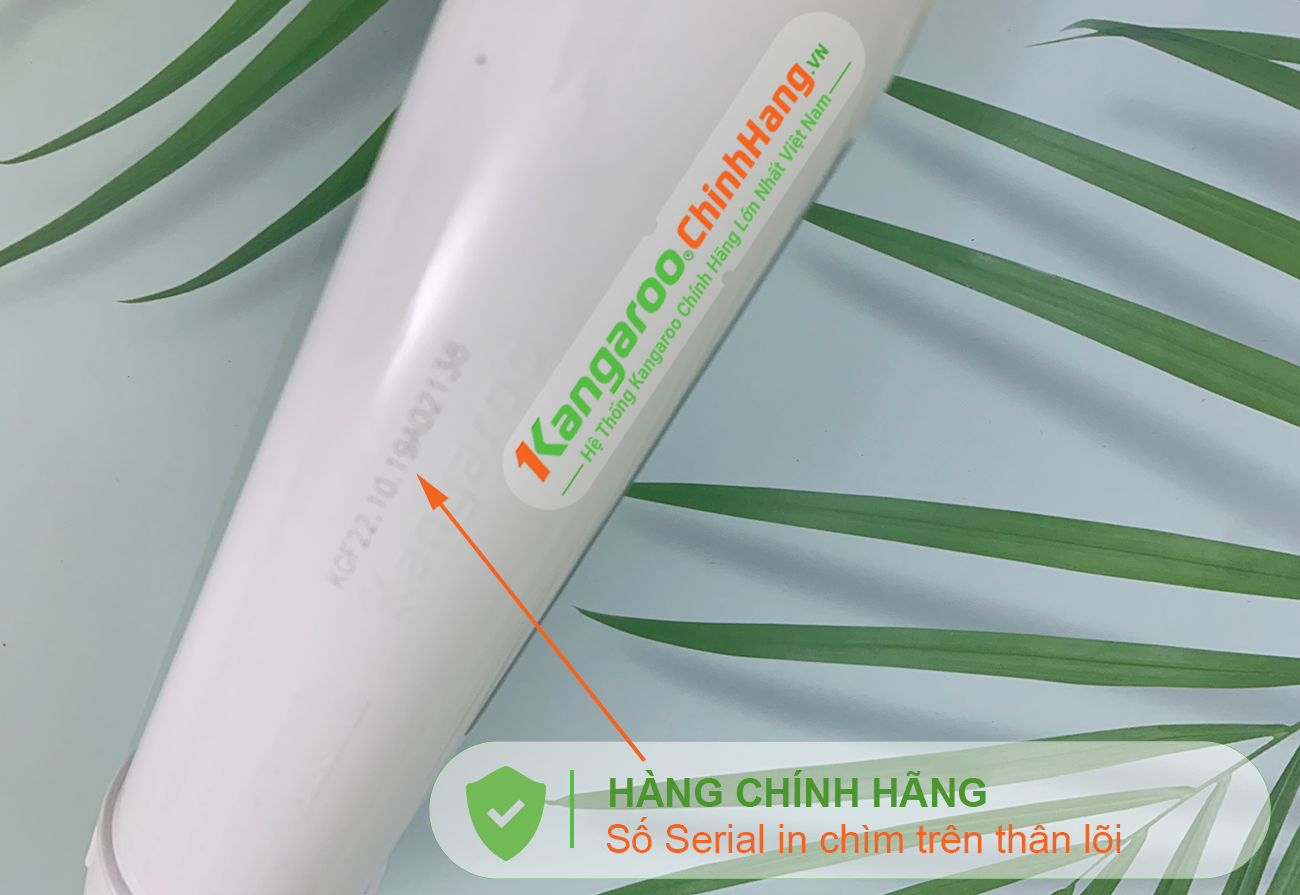Số serial được in chìm trên Lõi lọc nước Kangaroo Hydrogen số 5 FIR + (HA) Số serial được in chìm trên Lõi lọc nước Kangaroo Hydrogen số 5 FIR + (HA)