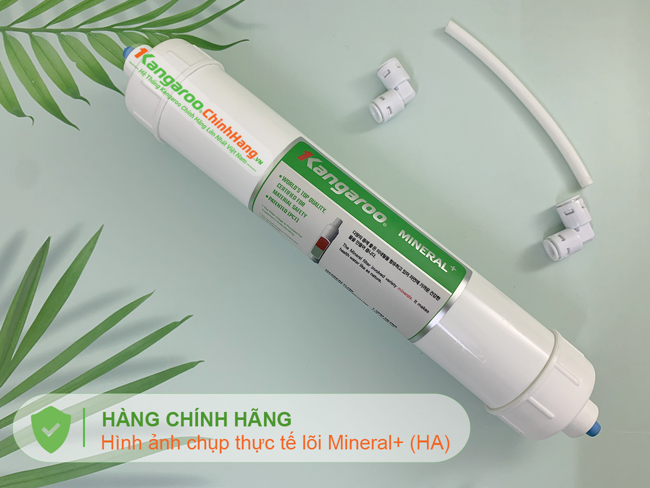 Hình ảnh thực tế Lõi lọc nước Kangaroo Hydrogen số 8 Mineral + (HA) Hình ảnh thực tế Lõi lọc nước Kangaroo Hydrogen số 8 Mineral + (HA)