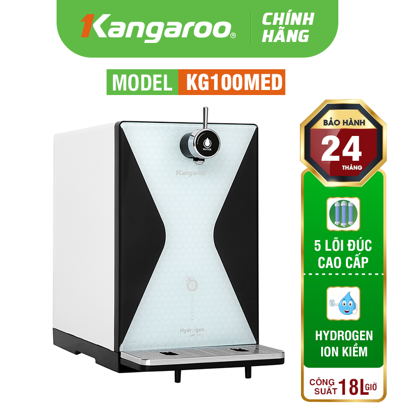 Máy lọc nước Kangaroo Hydrogen ion kiềm KG100MED LUX Series