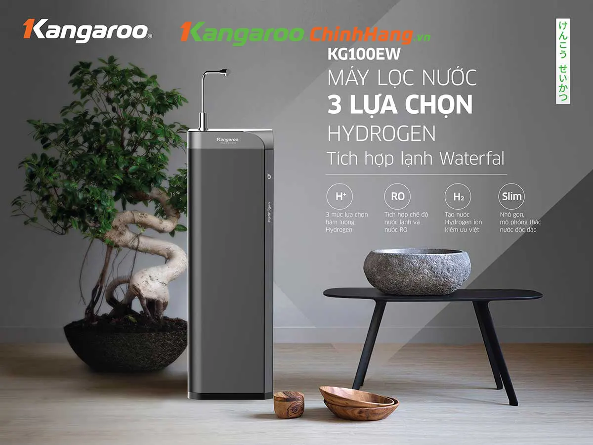 Máy lọc nước Kangaroo Alkaline Waterfall KG100EW