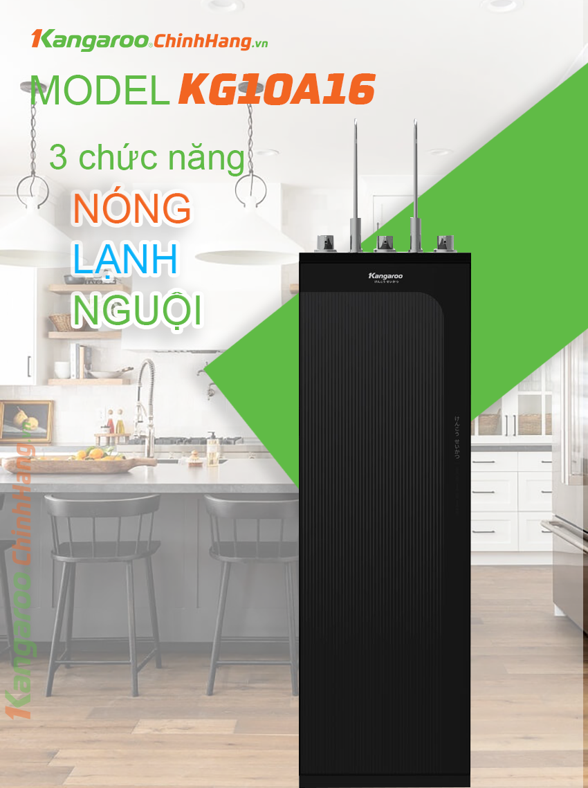 Máy lọc nước kangaroo KG10A16 nóng lạnh