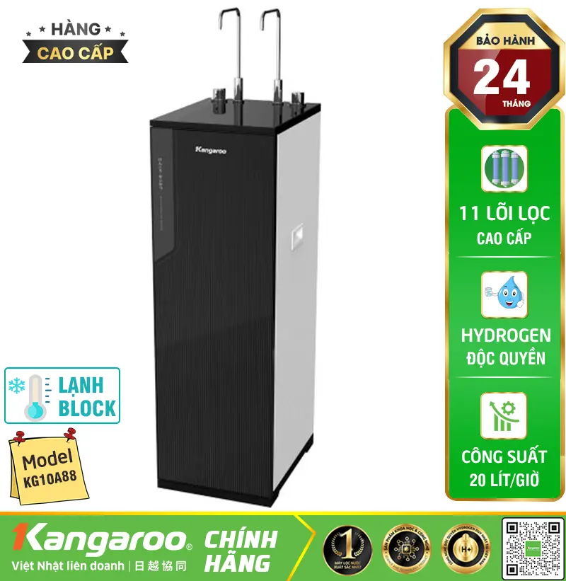 Máy lọc nước Kangaroo Hydrogen KG10A88 - Hàng Cao Cấp 2025