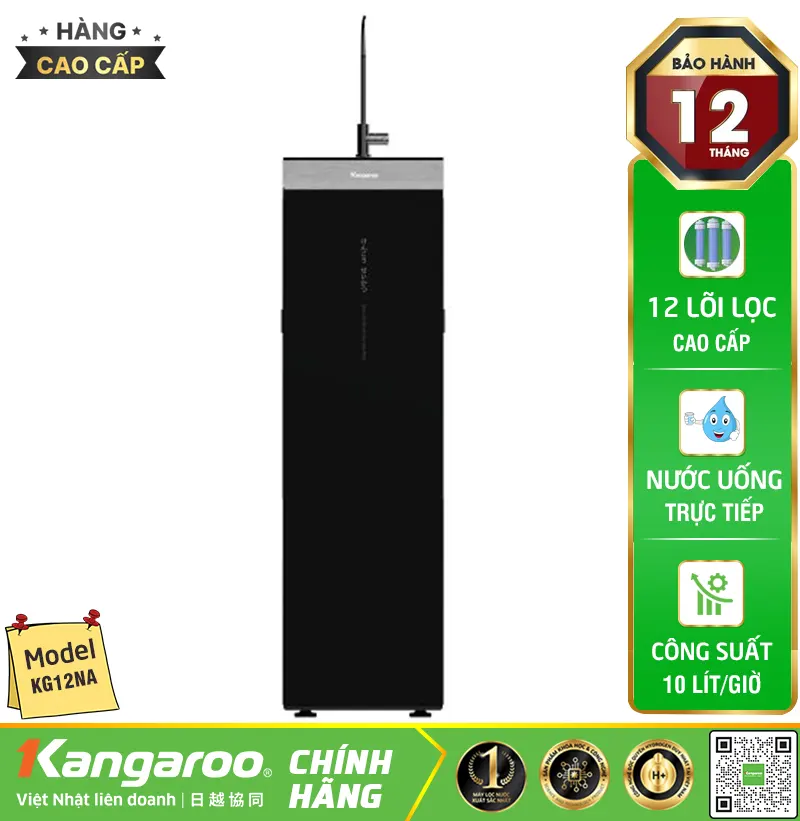 Máy lọc nước Kangaroo KG12NA - 12 lõi lọc, Mẫu mới 2025