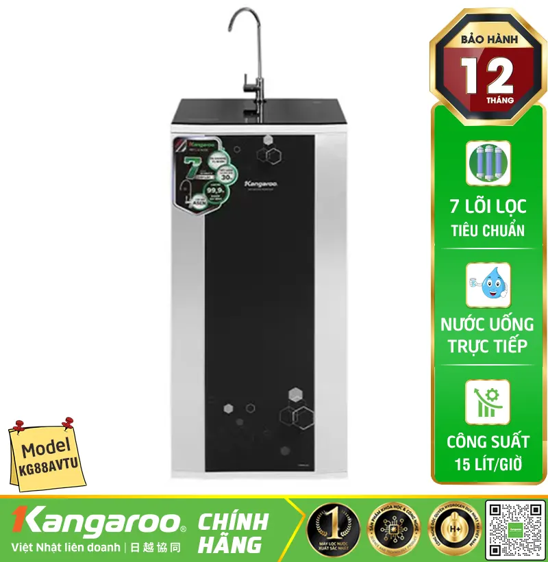 Máy lọc nước Kangaroo KG88A VTU - 7 lõi Mẫu Mới 2025