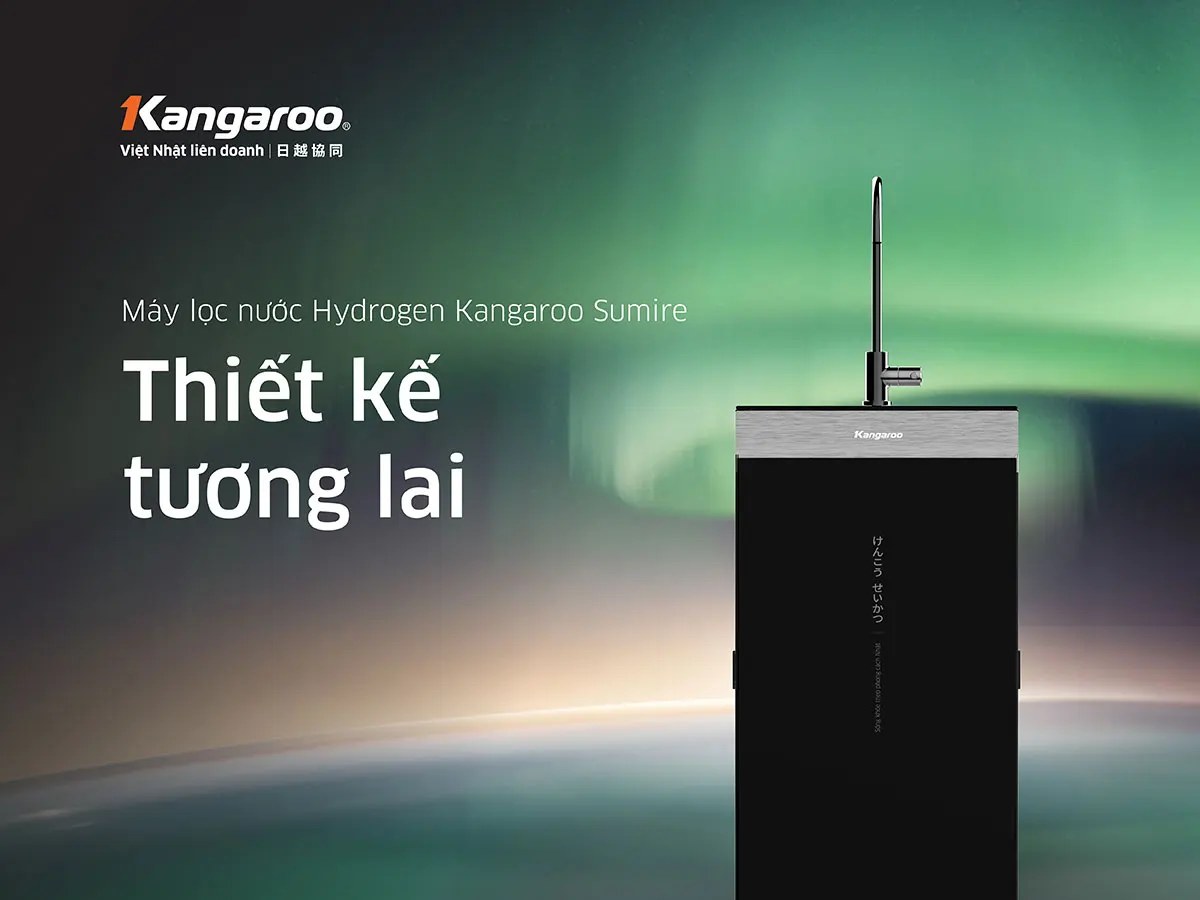 Máy lọc nước Kangaroo Hydrogen KG12HA thiết kế hiện địa