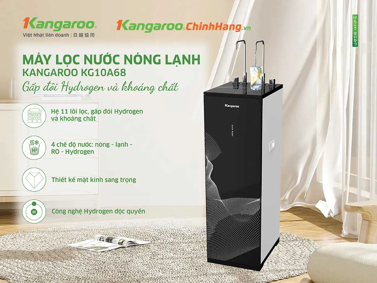 Máy lọc nước nóng lạnh Kangaroo KG10A88