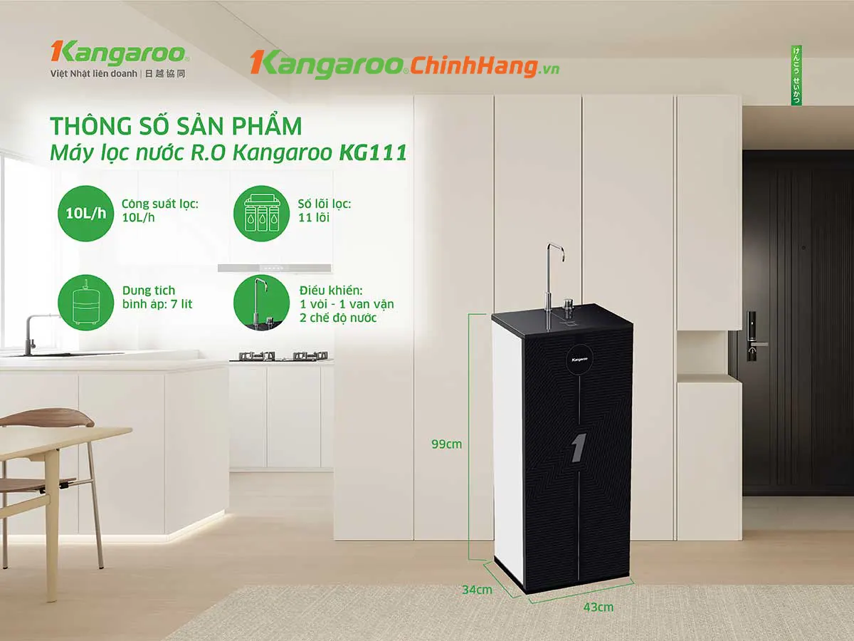 máy lọc nước Kangaroo KG111