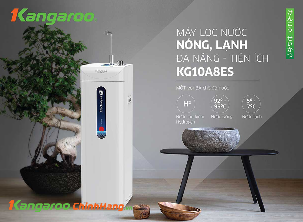 Máy lọc nước Kangaro Hydrogen KG10A8ES 