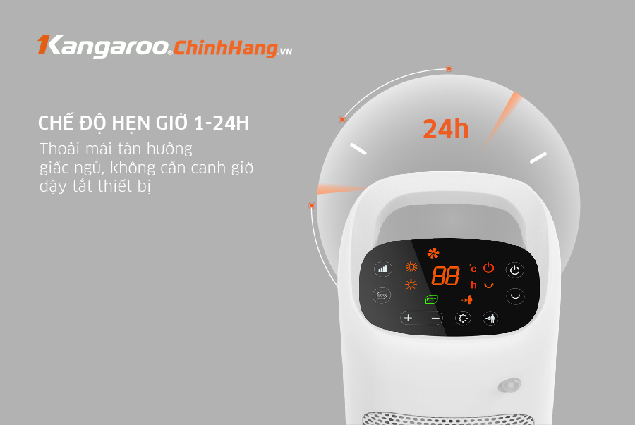 Máy sưởi gốm ceramic Kangaroo KGFH05