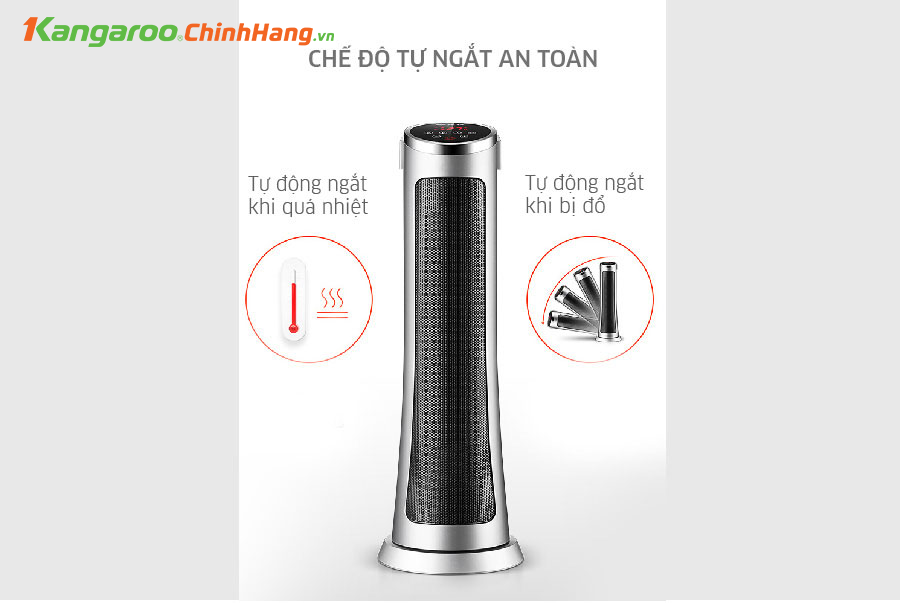 Máy sưởi gốm ceramic Kangaroo KGFH06