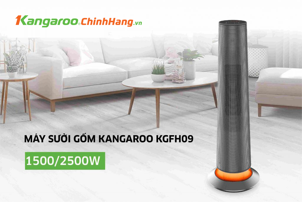 Máy sưởi gốm ceramic Kangaroo KGFH09