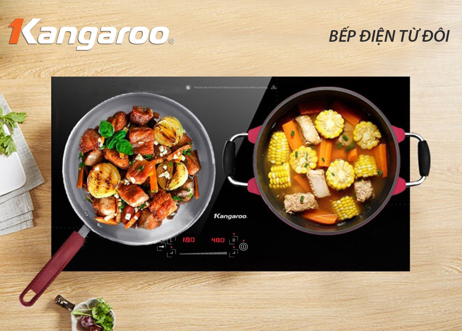 Bếp điện từ đôi Kangaroo KG435i