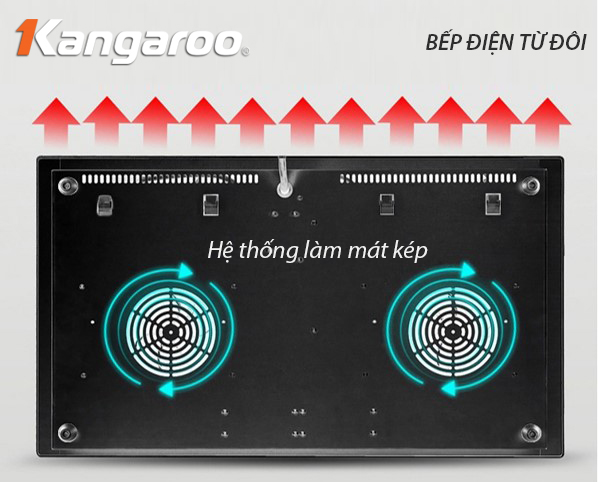 Bếp điện từ đôi Kangaroo KG435i