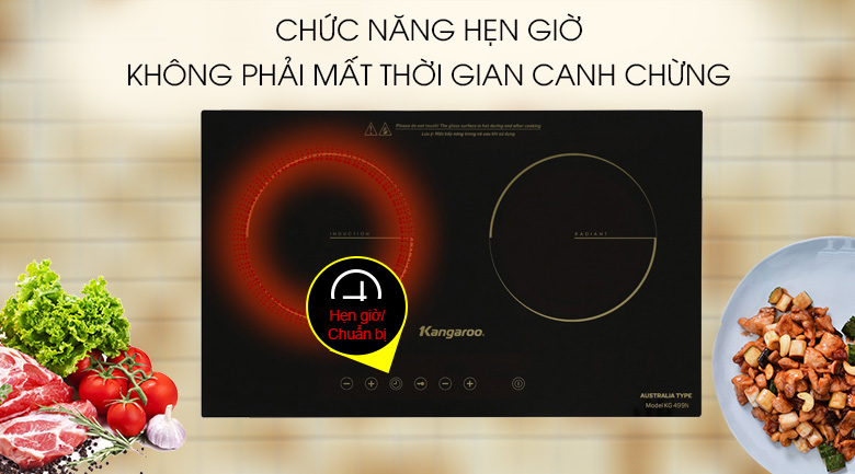 Bếp đôi điện từ hồng ngoại Kangaroo KG499N